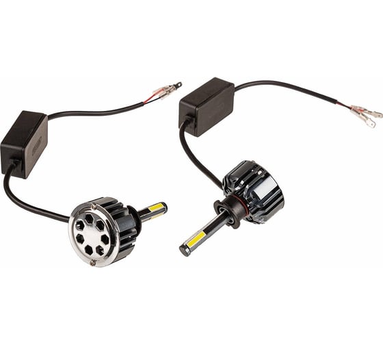 Изображение товара Автолампа-LED SKYWAY аналог ксенона, H3, ПРОТОН (4А), 12/24 V, 25 W, 6000 K, 2500 Lm, 1-контролер, комплект 2 шт, вентилятор+контроллер S08701038