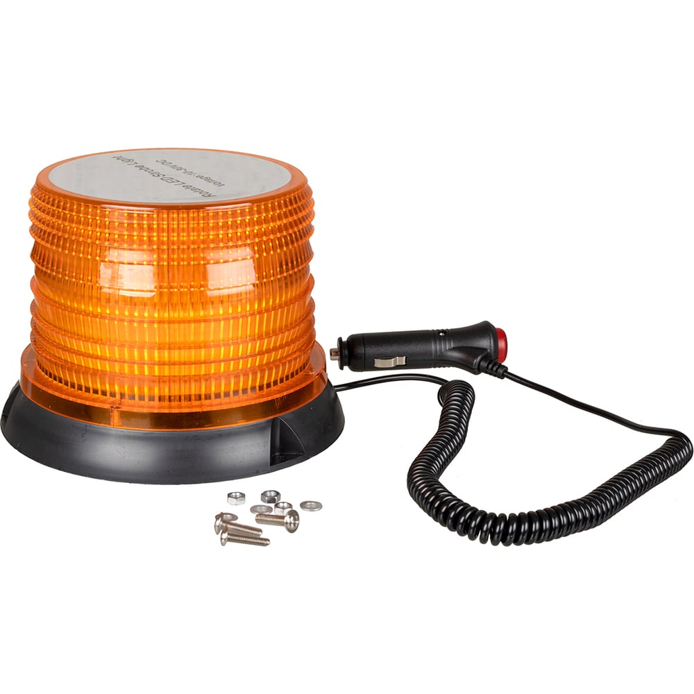 Изображение товара Проблесковый маяк SKYWAY DC10-30V 72LED 2835SMD 02 с магнитом, со стробоскопическим эффектом и выключателем, оранжевый S11601002