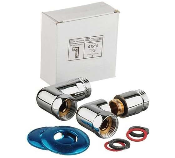 Изображение товара Уголок для полотенцесушителя Terma 1"х1", пара, в блистере 01514 29165