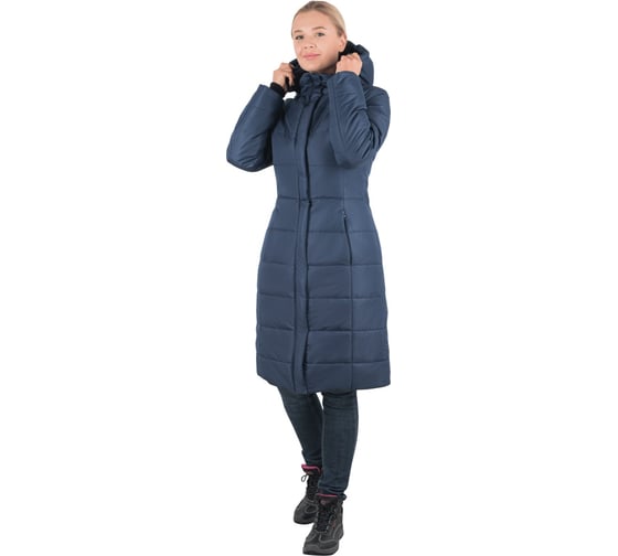 Изображение товара Утепленное женское пальто ГК Спецобъединение ФЬЮЖЕН темно-синий, размер 104-108, рост 170-176 Пал 002/104/170