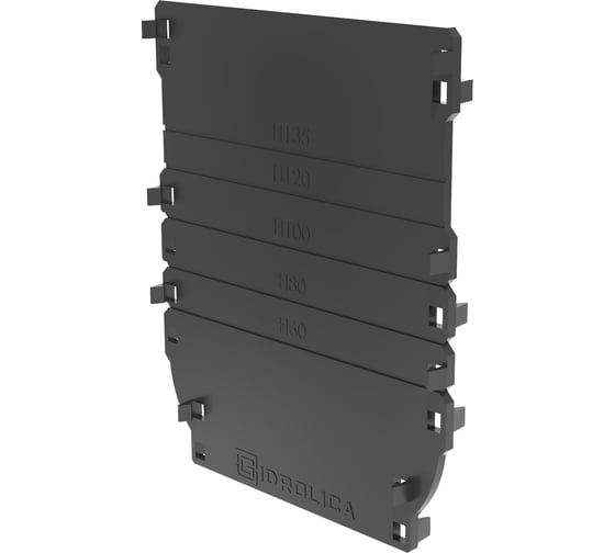 Изображение товара Торцевая заглушка для лотков водоотводных Gidrolica DN100 универсальная 18101