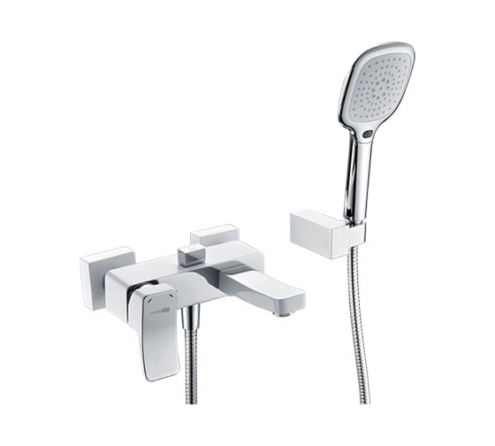 Изображение товара Смеситель для ванны WasserKRAFT Aller 1061WHITE с коротким изливом 1061W