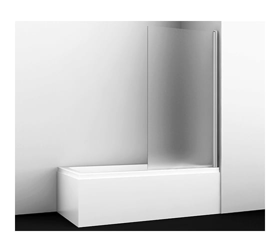 Изображение товара Стеклянная шторка на ванну WasserKRAFT Berkel 48P01-80R Matt glass 48P01-80RMattglass