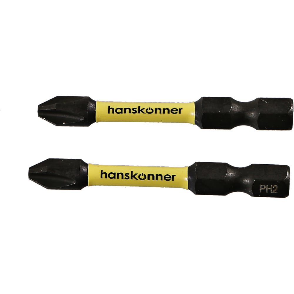 Изображение товара Биты PH2 Hanskonner 50 мм 2 шт для шуруповерта