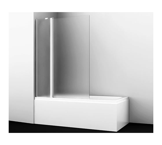 Изображение товара Стеклянная шторка на ванну WasserKraft Berkel 48P02-110L, Matt glass, Fixed, attglass 48P02-110LM