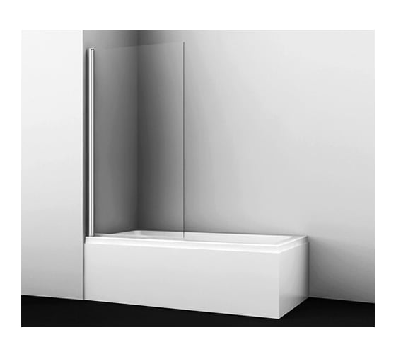 Изображение товара Стеклянная шторка на ванну WasserKraft Berkel 48P01-80