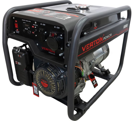 Изображение товара Генератор бензиновый VERTON POWER GG6500 01.15815.15818