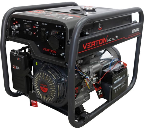 Изображение товара Генератор бензиновый VERTON POWER GG7500ES 01.15815.15819