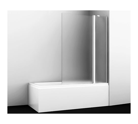 Изображение товара Стеклянная шторка на ванну WasserKRAFT Berkel 48P02-110R Matt glass Fixed