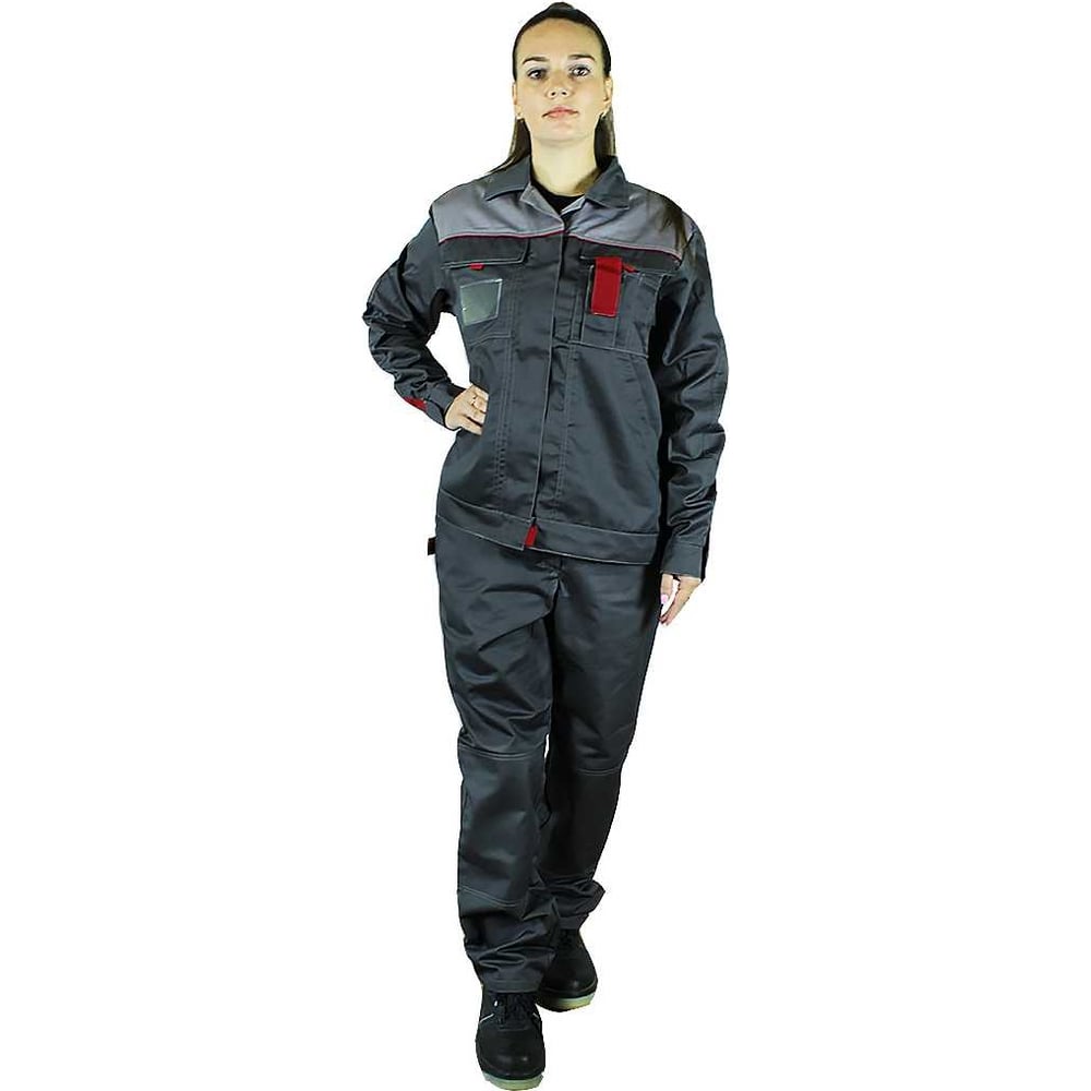 Изображение товара Костюм летний женский Уралспецзащита Кама л10-КБР серый 60-62/182-188