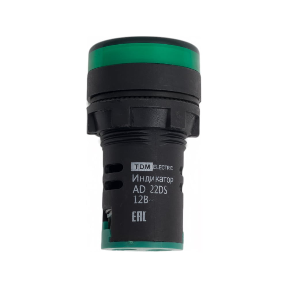 Изображение товара Лампа TDM ELECTRIC AD-22DS светодиодная зеленая 12В