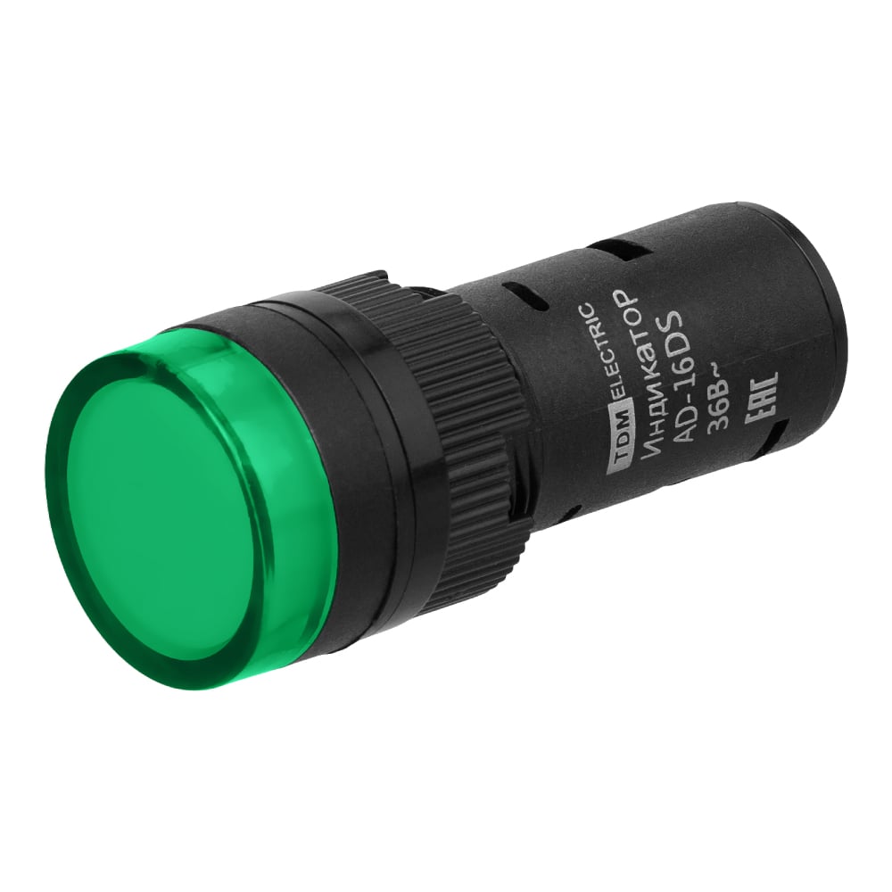 Изображение товара Лампа TDM ELECTRIC AD-16DS LED матрица d16мм зеленый 36В AC/DC SQ0702-0063 Изображение товара Лампа TDM ELECTRIC AD-16DS LED матрица d16мм зеленый 36В AC/DC SQ0702-0063