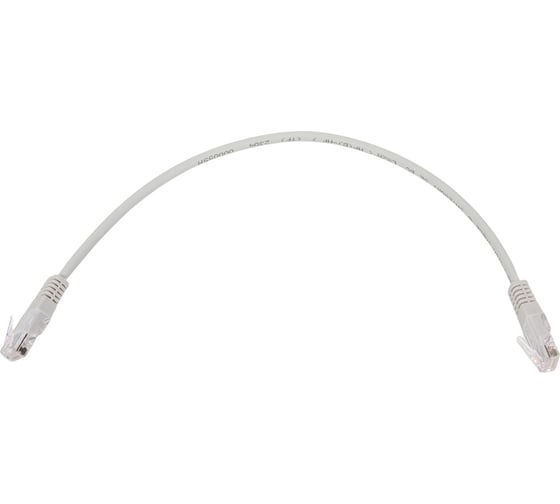 Изображение товара Шнур NETLAN U/UTP 4 пары, категория 5e, LSZH, серый, 0,3м, EC-PC4UD55B-BC-LSZH-003-GY-10