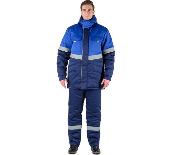 Изображение товара Костюм утеплённый Уралспецзащита "Северная широта" куртка + брюки, васильковый/синий, размер 52-54/170-176 з43-кбр-син-52-170