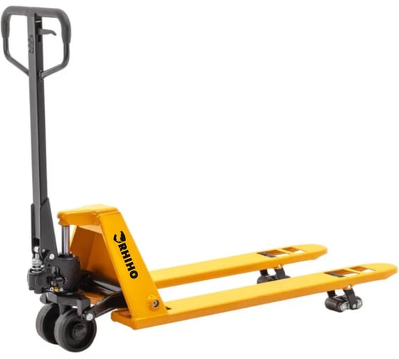 Изображение товара Низкопрофильная гидравлическая тележка RHIHO MN полиуретановые колеса 1.5MN