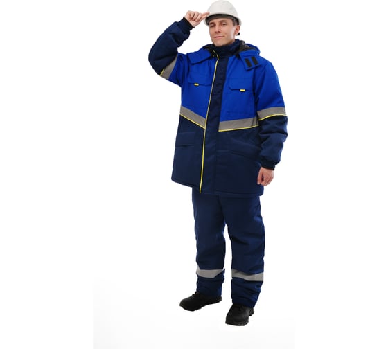 Изображение товара Костюм утеплённый Уралспецзащита "Северная широта" куртка + брюки, васильковый/синий, размер 52-54/158-164 з43-кбр-син-52-158