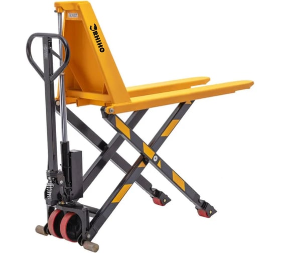 Изображение товара Высокоподъемная гидравлическая тележка с полиуретановыми колесами RHIHO SDHL15