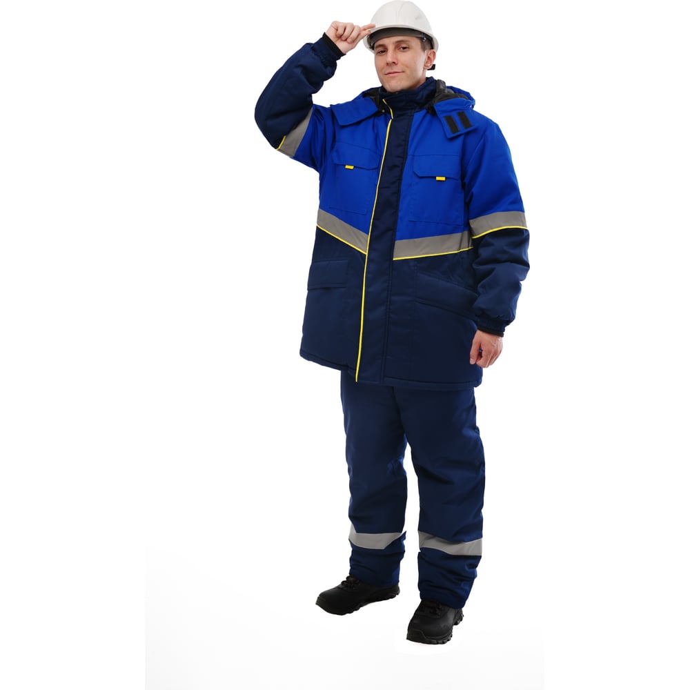 Изображение товара Костюм утеплённый Уралспецзащита "Северная широта" куртка + брюки, васильковый/синий, размер 48-50/170-176 з43-кбр-син-48-170