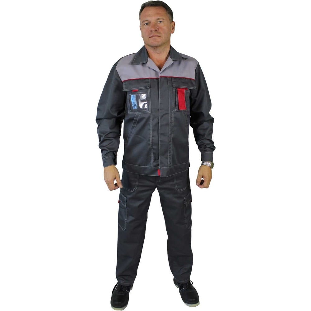 Изображение товара Рабочий мужской костюм Киржач л10-КБР с защитными свойствами и световозвращающими полосами