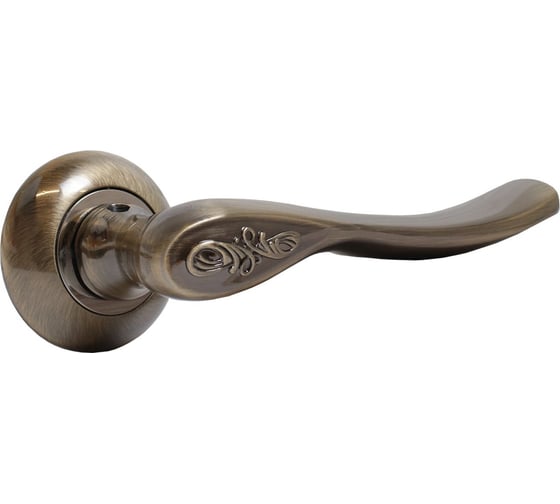 Изображение товара Комплект ручек Аллюр АРТ "ШЭРОН" AB (1700) старая бронза, с накладкой 15197