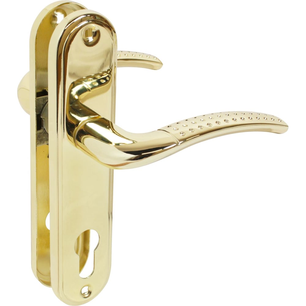 Изображение товара Комплект ручек Аллюр 103-1 70 мм GP золото для межкомнатных и входных дверей