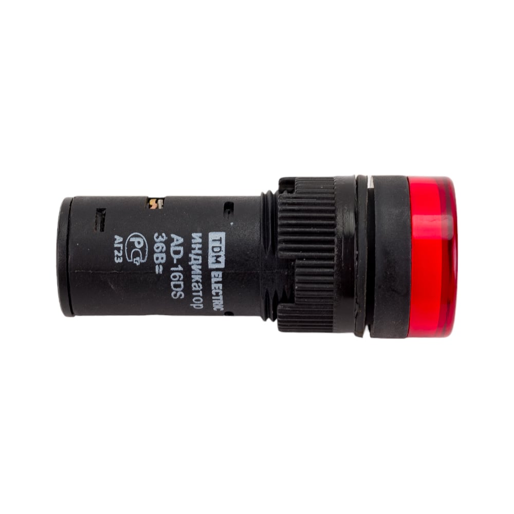 Изображение товара Лампа TDM ELECTRIC AD-16DS с подсветкой из светодиодов, красный цвет, 36В