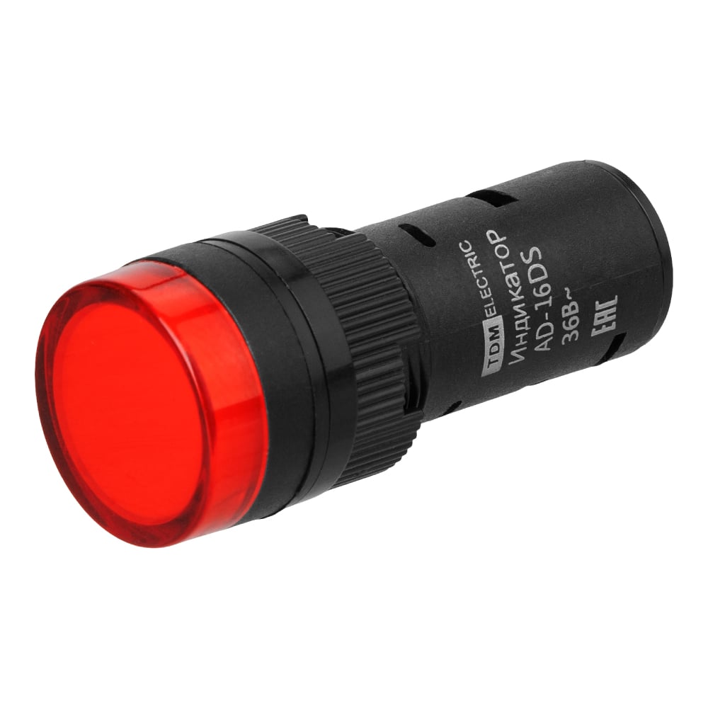 Изображение товара Лампа TDM ELECTRIC AD-16DS матрица, d16мм, красный, 36В, AC/DC SQ0702-0061