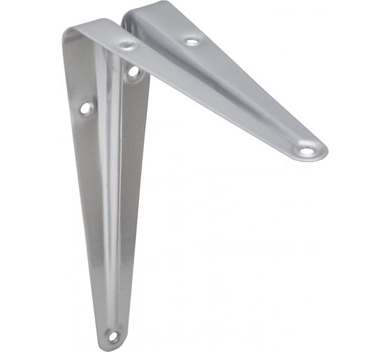 Изображение товара Полкодержатель AKS металлический, 250x200 мм модель1, серебро, AK 43887