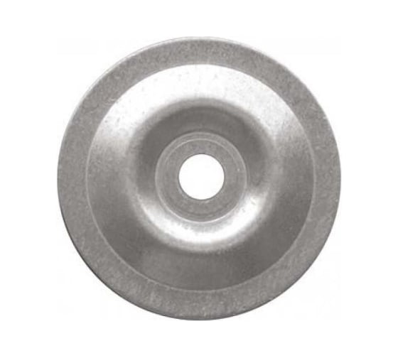 Изображение товара Шайба тарельчатая КРЕП-КОМП стальная, 50 мм, цинк без уплотнителя,10x50, 100 шт. шт50ф