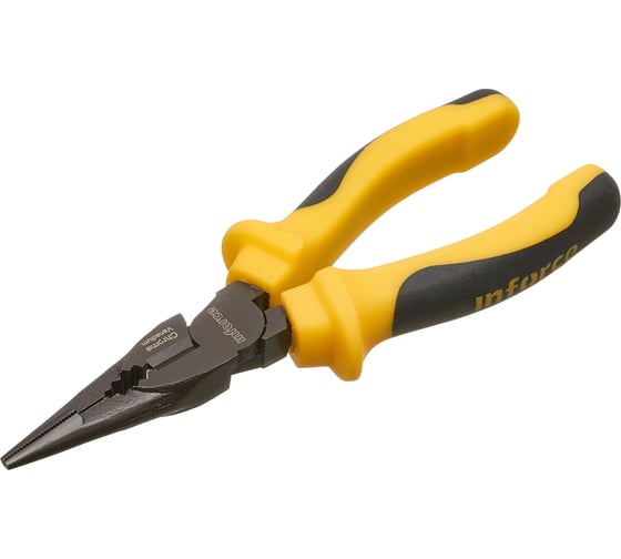 Изображение товара Никелированные длинногубцы Inforce 160мм 06-18-46