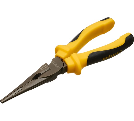 Изображение товара Никелированные длинногубцы Inforce 200мм 06-18-47