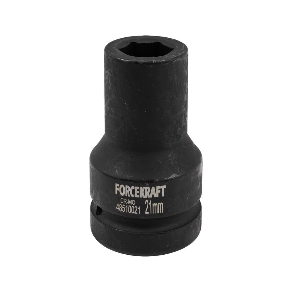Изображение товара Головка ударная глубокая 21 мм 1 дюйм торцевая из CrMo Forcekraft FK-48510021