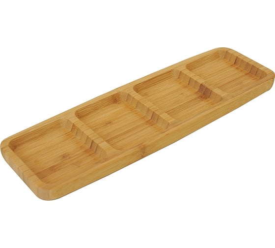 Изображение товара Менажница OMS collection бамбук, 33x10x2 см, 4 секции 9107-NOEMI-4