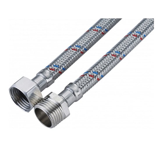 Изображение товара Подводка для воды СТМ ГИГАНТ 3/4", гайка-штуцер, 120 cм CWGHM120