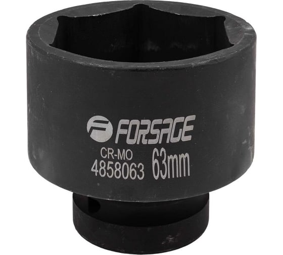 Изображение товара Головка ударная 63 мм, 6 гр., 1"DR Forsage F-4858063(57915)