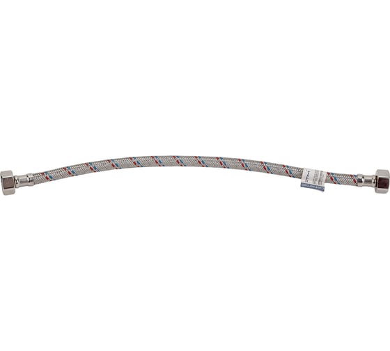 Изображение товара Подводка для воды СТМ сталь, 1/2", гайка-гайка, 40 cм CWFHF040