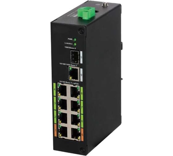 Изображение товара Коммутатор ePoE Dahua DH-LR2110-8ET-120