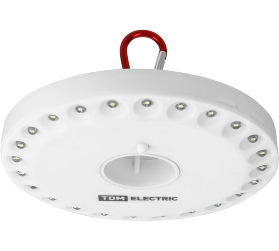Изображение товара Светодиодный фонарь TDM ELECTRIC Кемпинг, 1x24, подвес/магниты, 24 светодиода, 72 лм/Вт, 4xАА SQ0350-0016