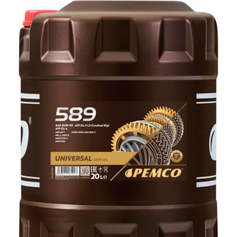 Изображение товара Масло трансмиссионное PEMCO iPOID 589 80w-90 GL-5 20л