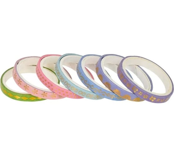 Изображение товара Набор клейких лент для декорирования яиц MARMITON 0,5 см х 1 м, 7 шт, бумага 17777