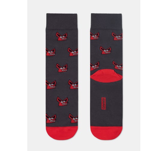 Изображение товара Мужские носки DIWARI HAPPY 17С-151СП размер 44-45 темно-серый 1001330580050017193