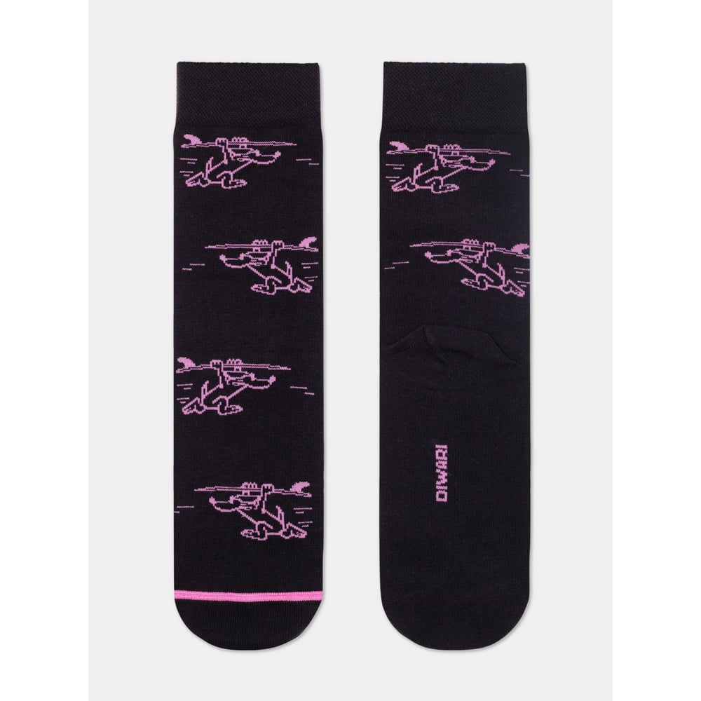 Изображение товара Мужские носки DIWARI HAPPY классические повседневные 44-45 черные