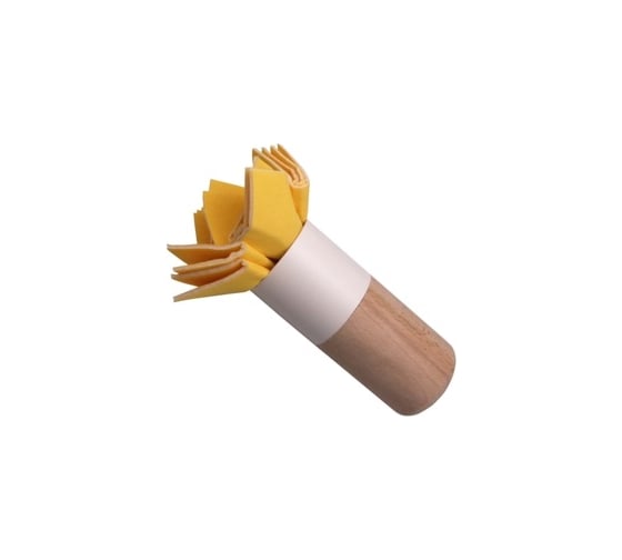 Изображение товара Декоративный тампон STMDECOR замшевый с деревянной ручкой PX013