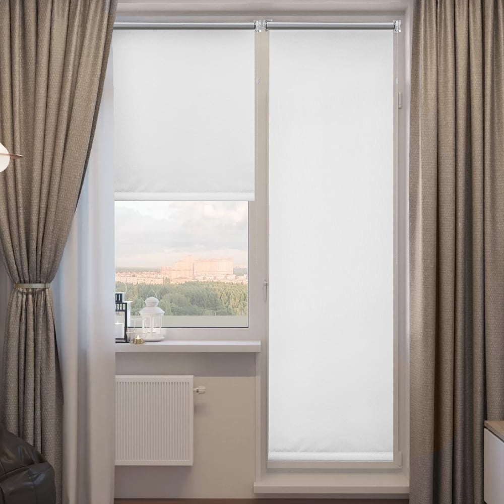 Изображение товара Миниролло для балконной двери Эскар blackout отражающий 52x215 см