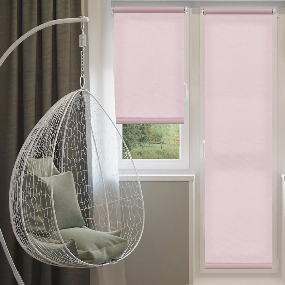 Изображение товара Рулонная штора Эскар для балконной двери Бонд, цвет нюдовый 62x215 см 2918062215