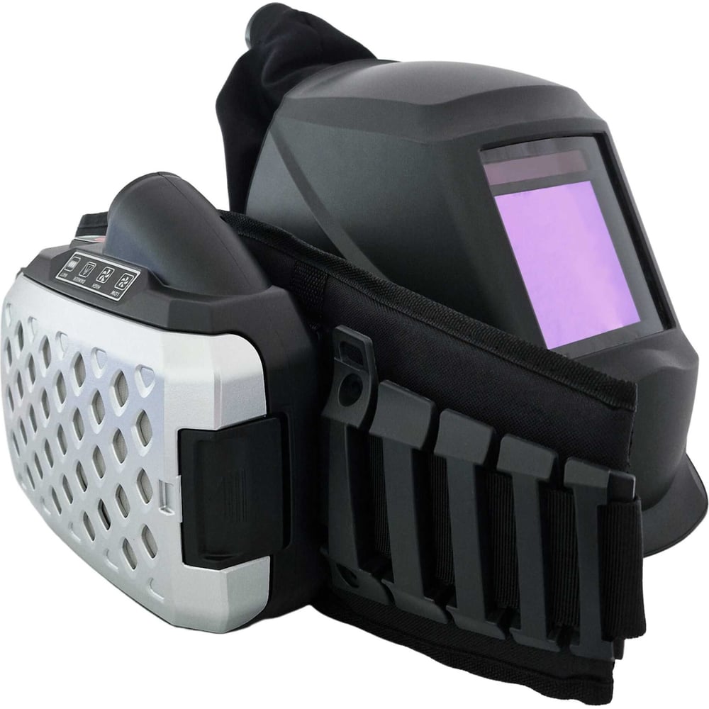 Изображение товара Маска сварочная с турбоблоком Ф12 REAL COLOR Хамелеон 100x98 мм WELDER WDT-Ф12-К