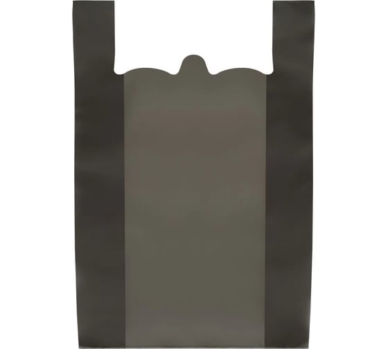 Изображение товара Пакет-майка OfficeClean ПНД, 37.5+14х57 см, 20 мкм, черный 317611