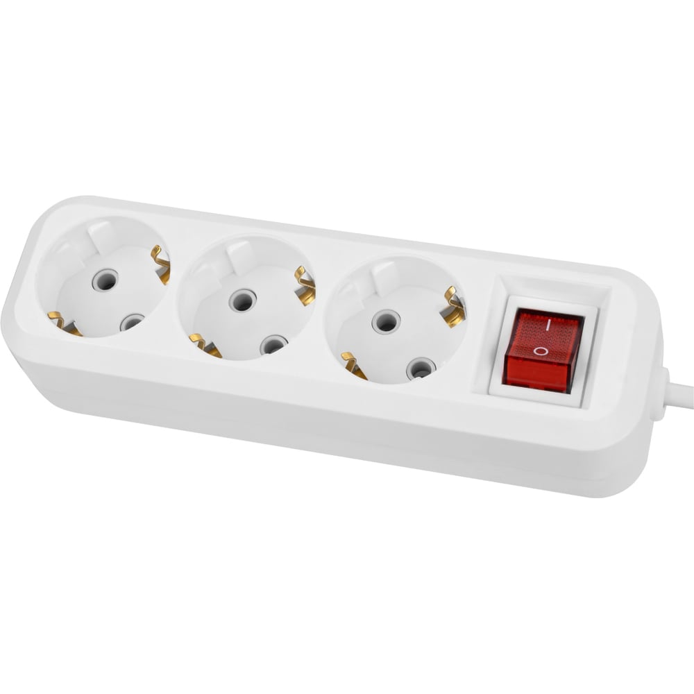 Изображение товара Удлинитель сетевой TDM ELECTRIC 3 розетки 15 м с выключателем и заземлением