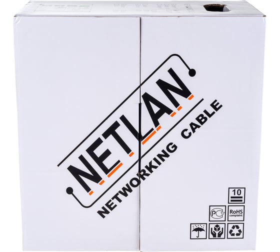 Изображение товара Кабель NETLAN U/UTP 2 пары, категория 5,  внешний, PE до -40C, черный, 305м EC-UU002-5-PE-BK