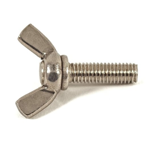 Изображение товара Винт-барашек КРЕП-КОМП американский тип, DIN 316, нержавейка А2, 4x35 мм, 150 шт. вб435н